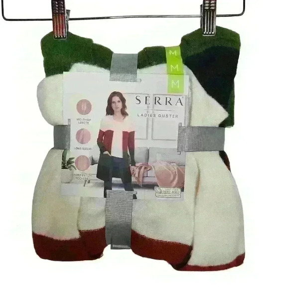 Serra women's color block duster cardigan sweater size medium - Picture 2 of 4